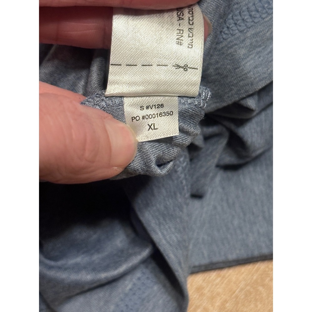 NWT Vuori Strato Tech Tee CHAMBRAY HEATHER Size XL - Picture 7 of 7